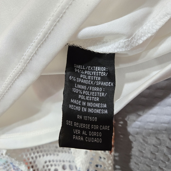 R&K Orange and Blue Sleeveless A-Line Mini Dress - Picture 5 of 9